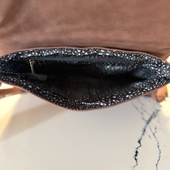 Violet Ray NYC x Target Cinnamon Brown Vegan Leather Purse NWT adjustable strap - Picture 5 of 13